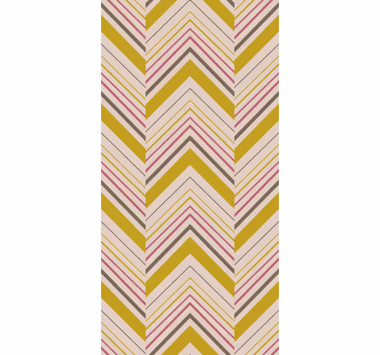 Persiana enrollable textura capas con estampado chevron - TenVinilo