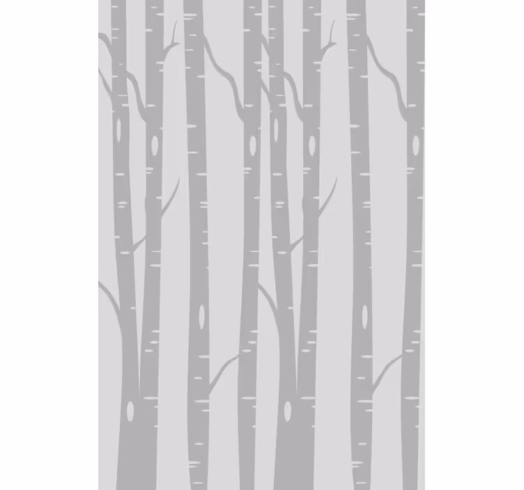 Estor árboles Bosque de abedules alto escandinavo - TenVinilo