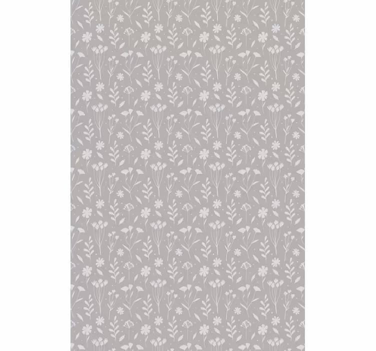 Persiana enrollable flores suave flor gris - TenVinilo