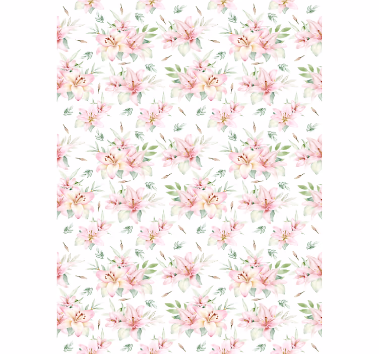 Persiana enrollable flores patrones florales exuberantes - TenVinilo