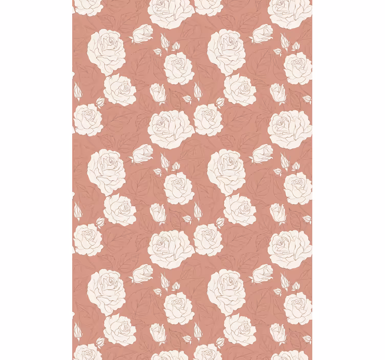 Persiana enrollable floral arreglo delicado - TenVinilo