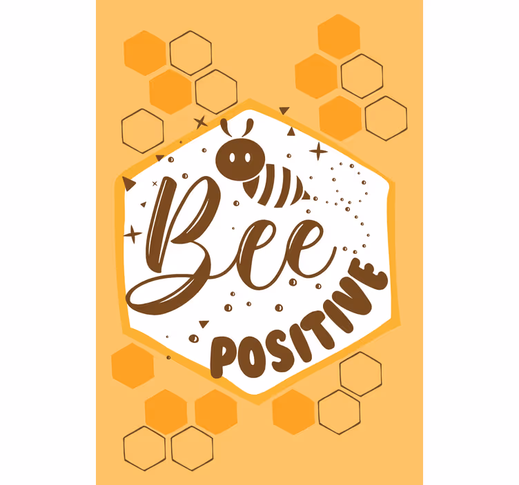 Persiana enrollable frase mensaje positivo de las abejas - TenVinilo
