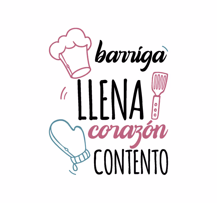 Estor divertido cita de comida - TenVinilo