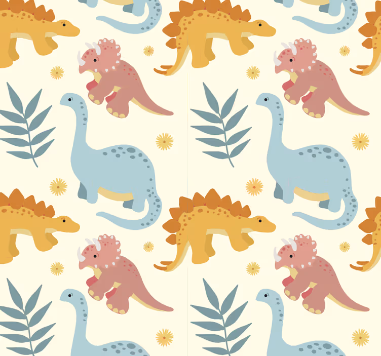 Persiana enrollable dinosaurios estilo minimalista - TenVinilo