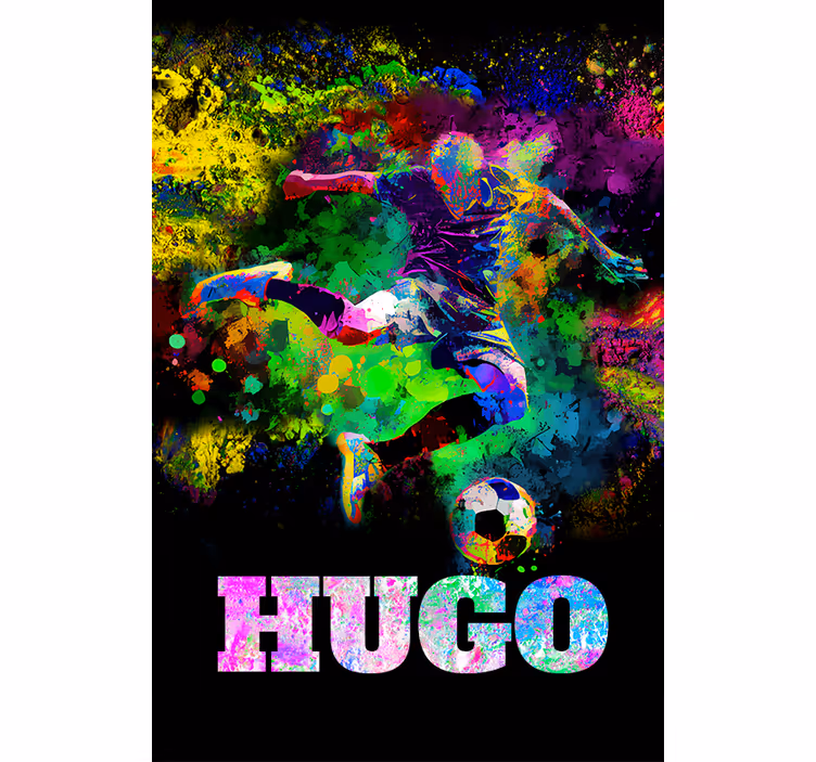 Persiana enrollable fútbol diseño colorido - TenVinilo