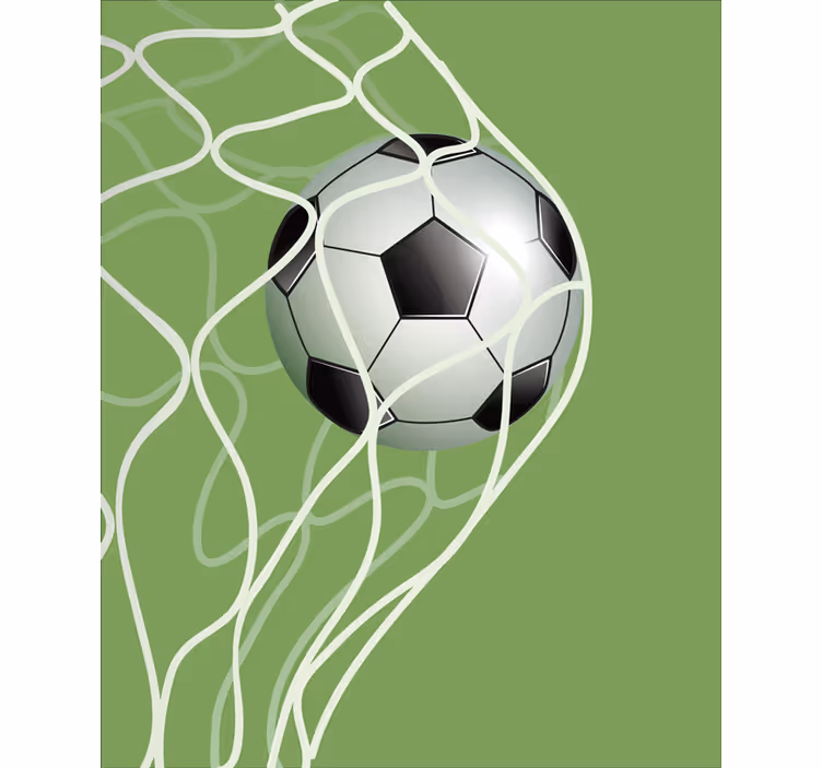 Persiana enrollable fútbol pelota en movimiento en la porteria - TenVinilo