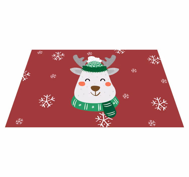 Mantel individual infantil ciervo navideño - TenVinilo