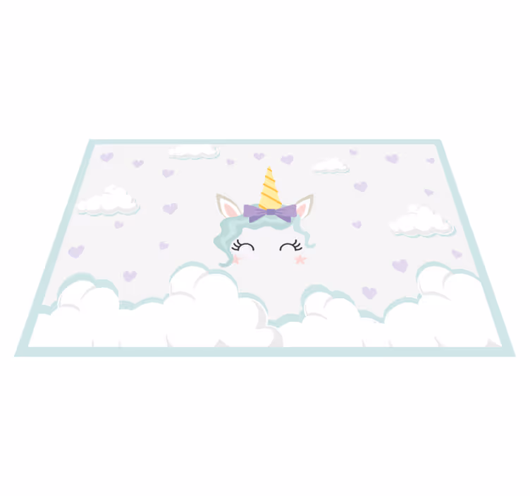 Mantel individual infantil unicornio nórdico - TenVinilo