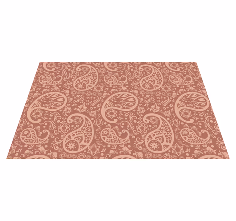 Individual mesa patrón elemento floral elegante - TenVinilo
