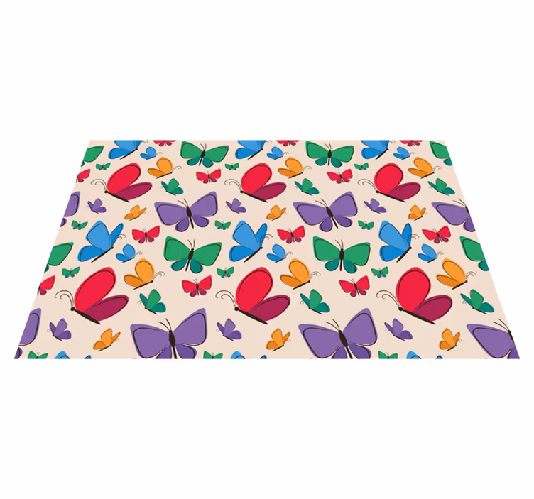 Mantel individual infantil mariposas volando - TenVinilo