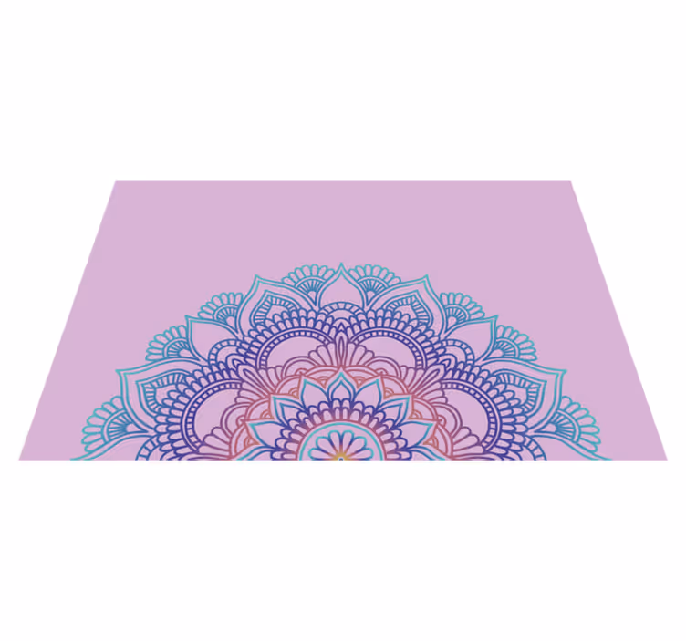 Mantel individual elegante mandala tono morado - TenVinilo
