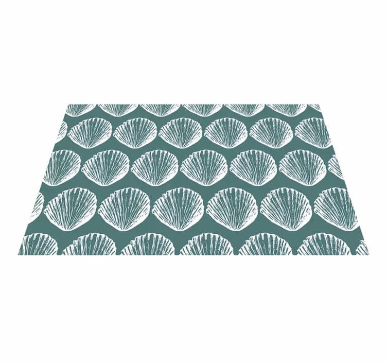 Individual mesa patrón diseño con conchas - TenVinilo