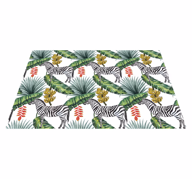 Mantel individual rectangular Patrón de la naturaleza - TenVinilo