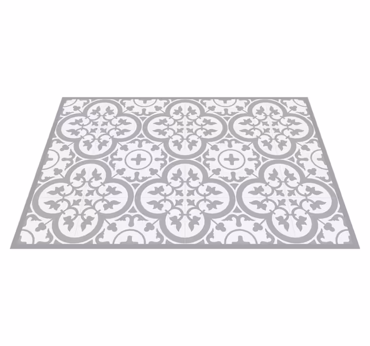 Individual mesa moderno patrón de azulejos sofisticado - TenVinilo
