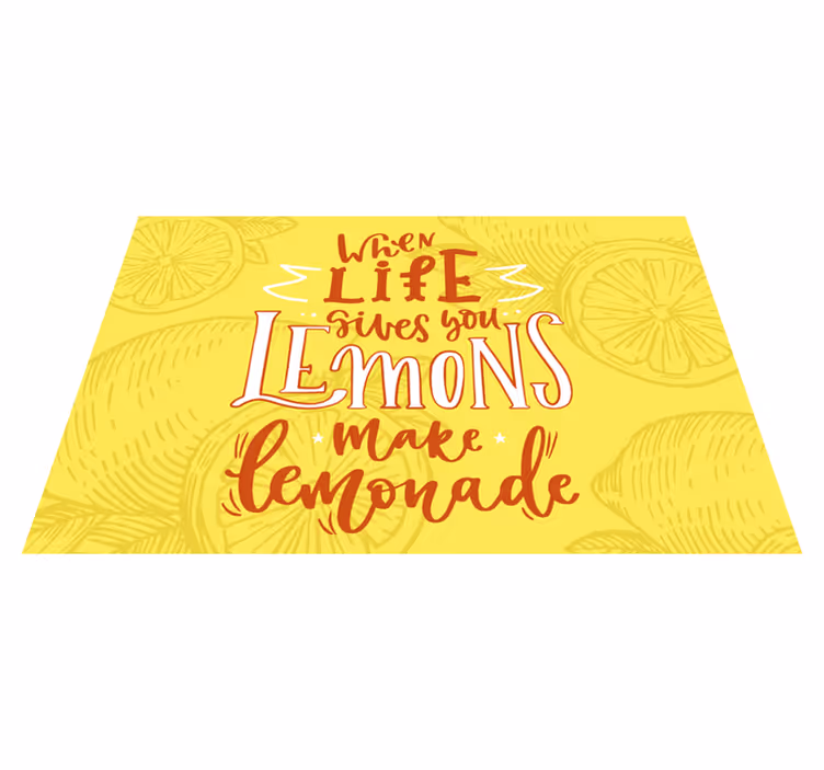 Individual mesa frases limones motivacionales - TenVinilo