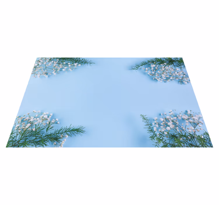 Individual mesa original acento floral para mesa - TenVinilo