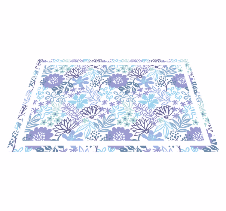 Individual mesa original superficie texturada floral - TenVinilo