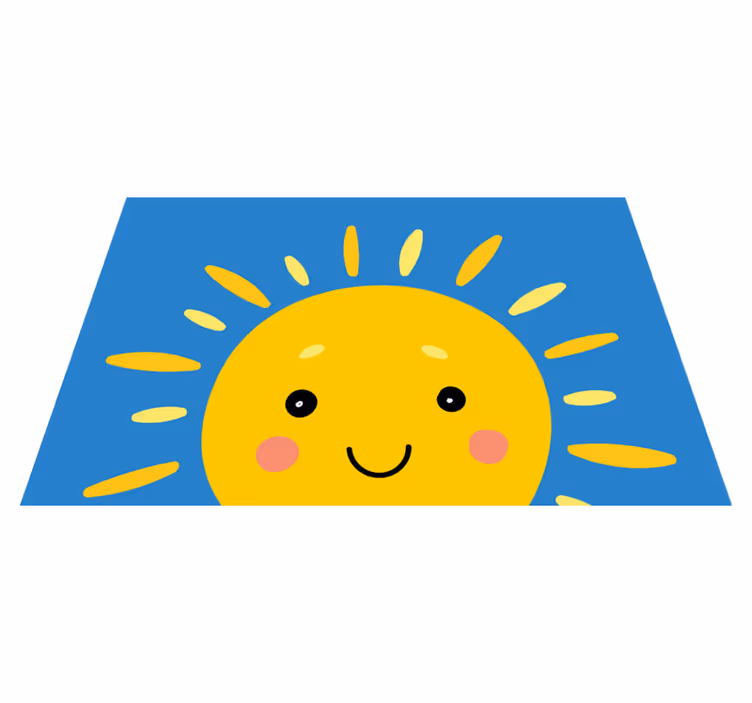 Individual mesa infantil cara de sol sonriente - TenVinilo