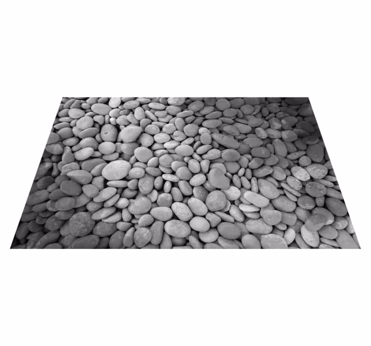 Individual mesa patrón superficie de guijarros suaves - TenVinilo