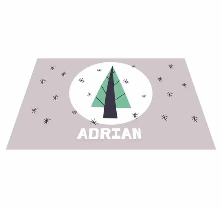 Manteles individuales navideños árbol de navidad personalizado - TenVinilo