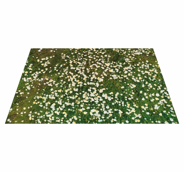 Individual mesa patrón flores frescas - TenVinilo