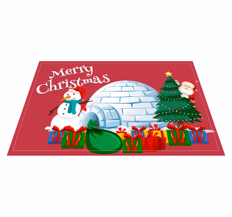 Mantel individual navideño Motivos de vacaciones y texto - TenVinilo