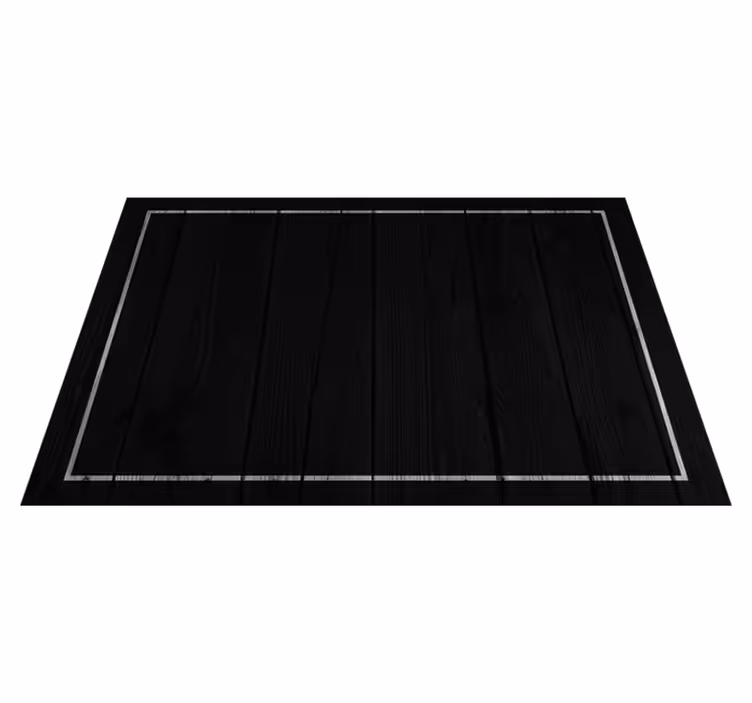 Individual mesa patrón superficie negra elegante - TenVinilo