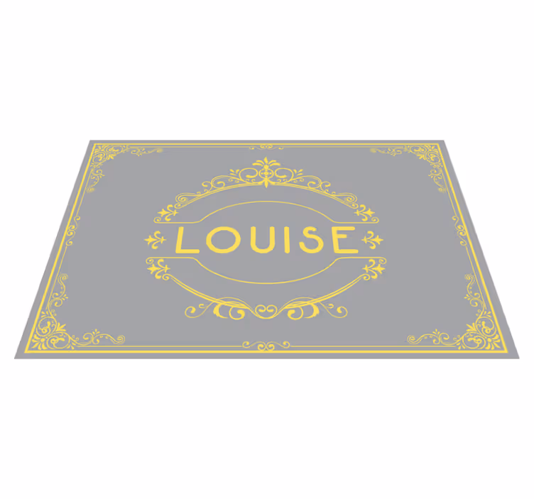 Individual mesa personalizable exhibición de nombre elegante - TenVinilo