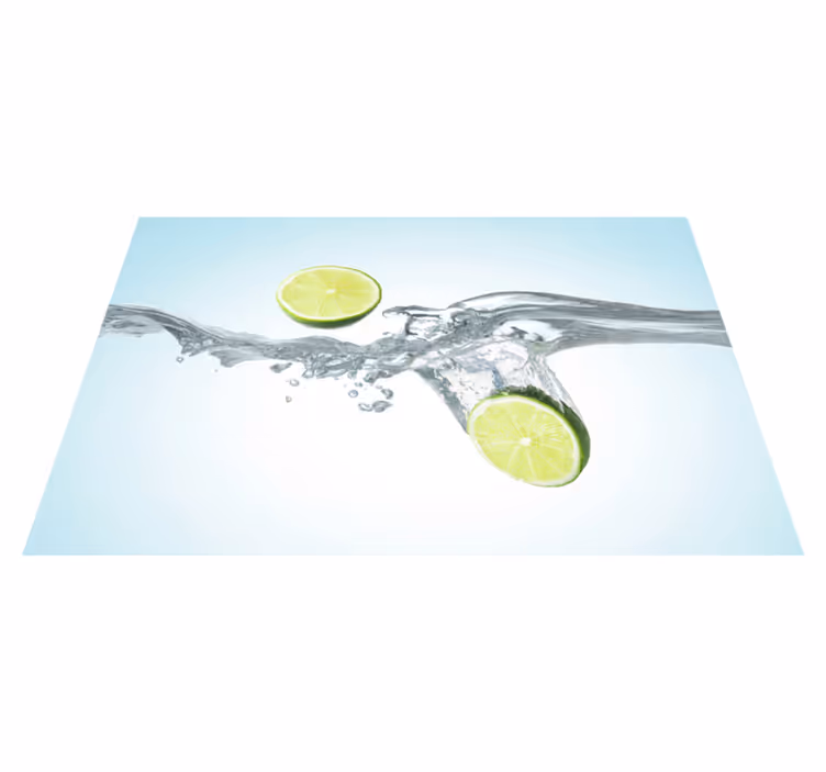Individual mesa patrón salpicadura de limones - TenVinilo