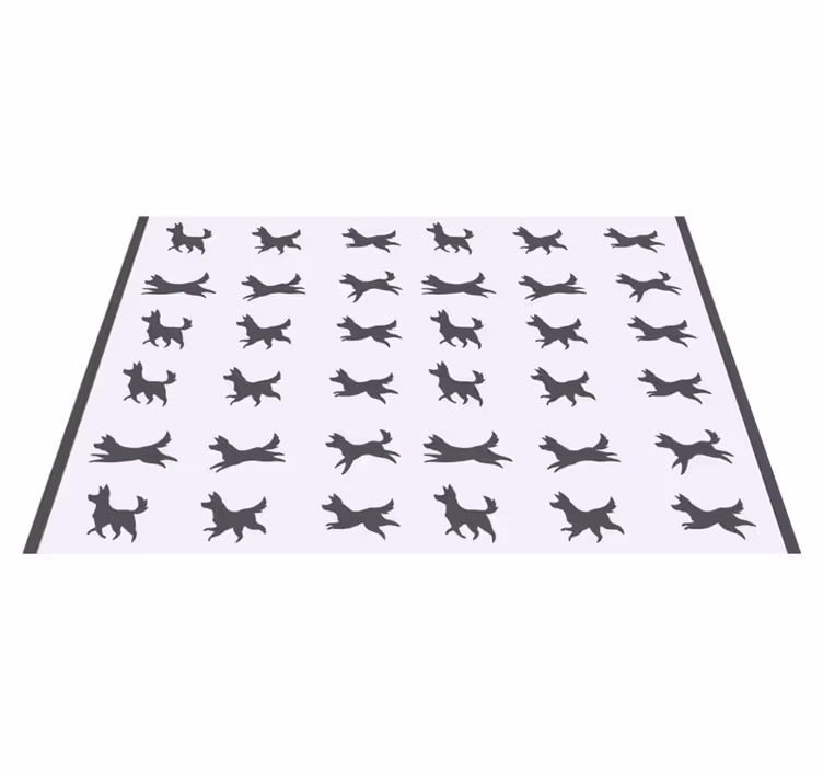 Individual mesa original patrón canino elegante - TenVinilo