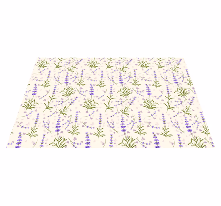 Individual mesa patrón lavanda floral - TenVinilo