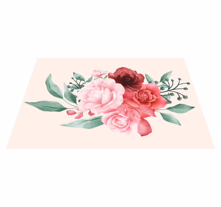 Individual mesa original arreglo floral - TenVinilo