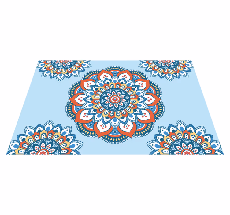Individual mesa original motivo mandala vibrante - TenVinilo
