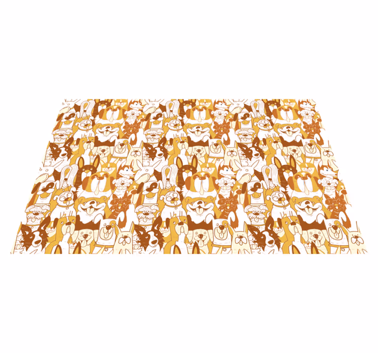 Individual mesa infantil patrón de animales divertidos - TenVinilo