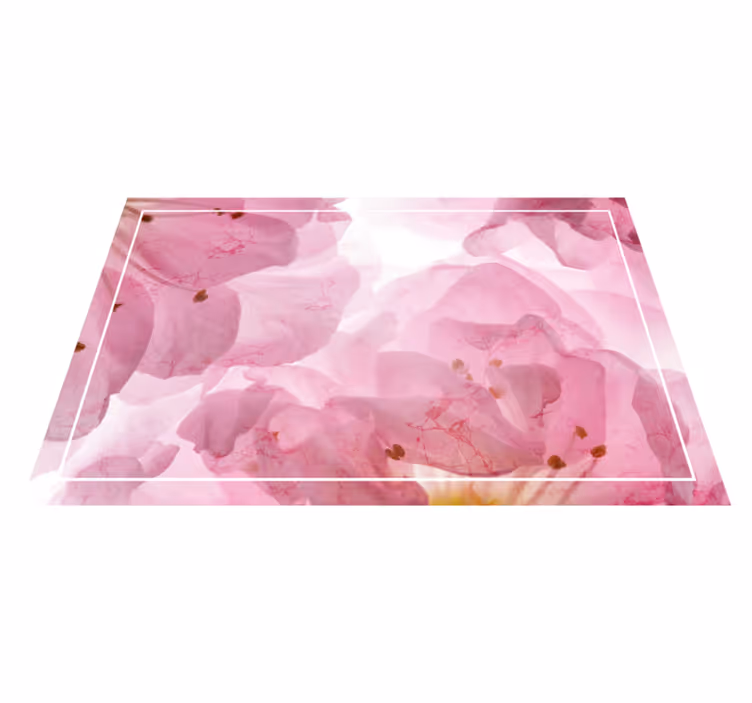Individual de mesa elegante patrón floral suave - TenVinilo