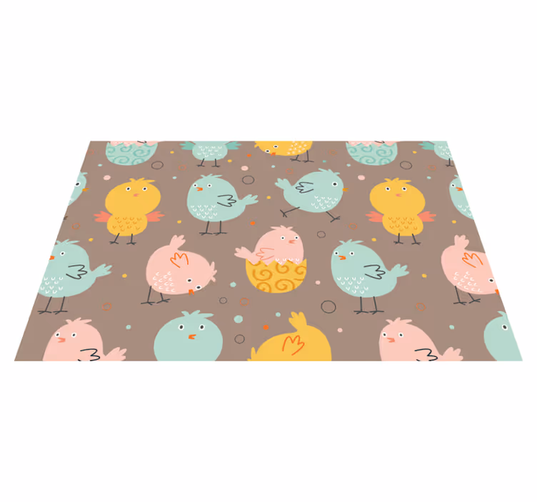 Individual mesa infantil motivos aviares vibrantes - TenVinilo