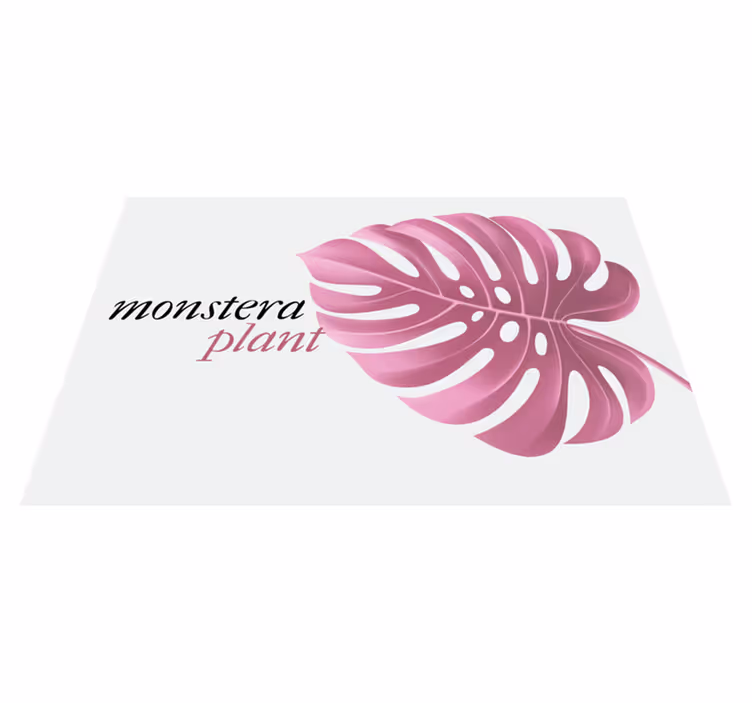 Individual mesa original motivo hoja monstera - TenVinilo