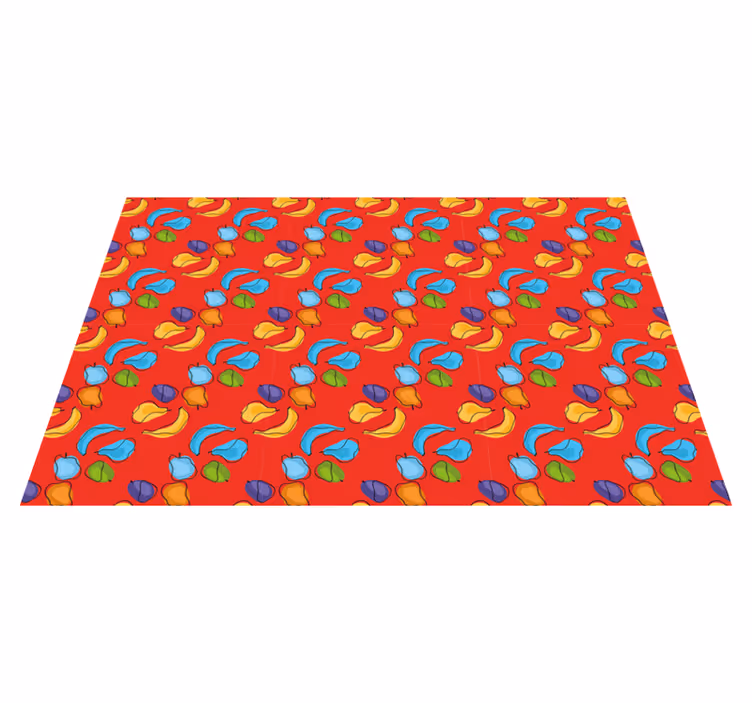 Individual mesa original patrón de frutas coloridas - TenVinilo