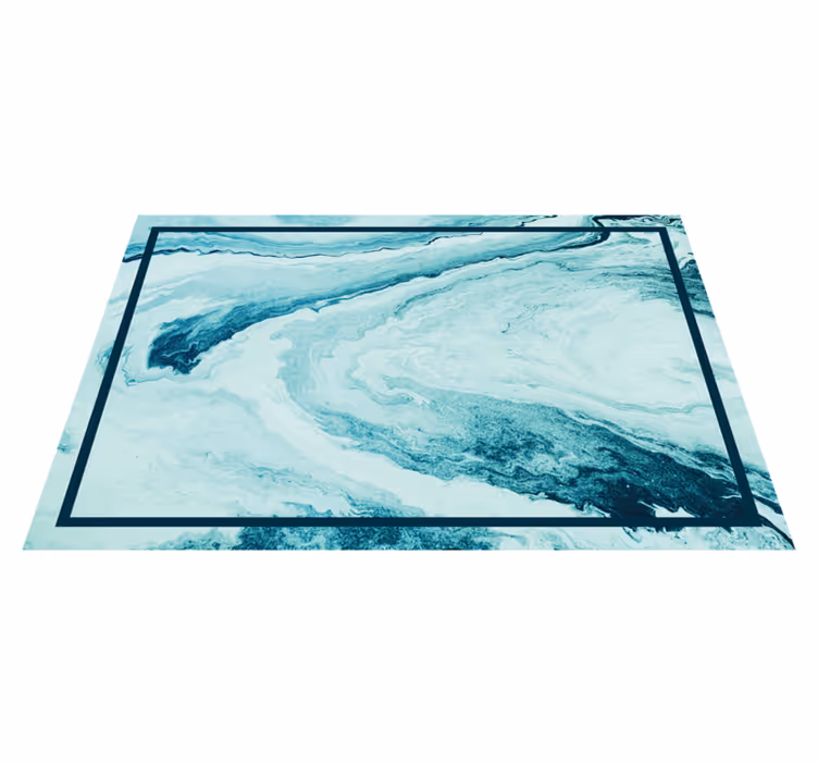 Mantel individual patrón Olas de mármol azul - TenVinilo