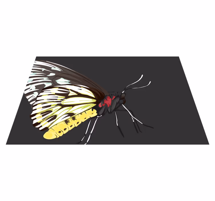 Individual mesa original ilustración de mariposas coloridas - TenVinilo