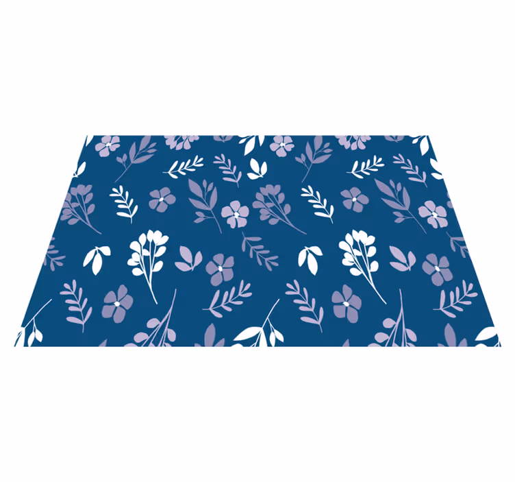 Individual mesa patrón floral botánico - TenVinilo