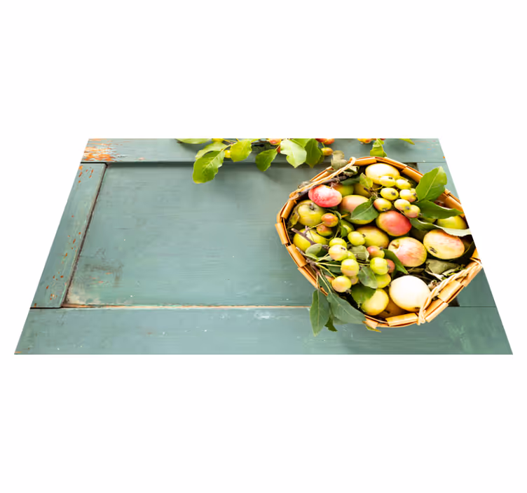 Individual mesa casa arreglo de frutas - TenVinilo