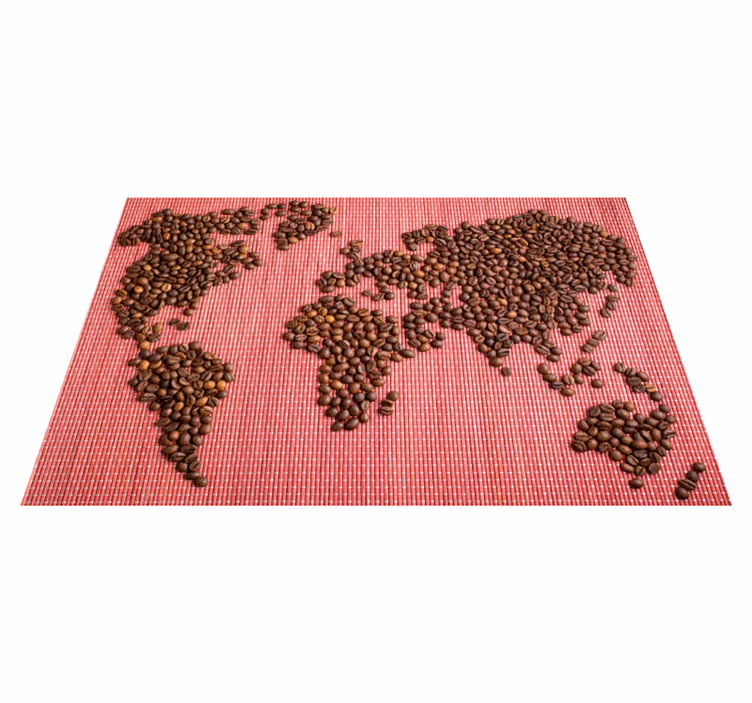 Individual mesa original mapa del mundo café - TenVinilo