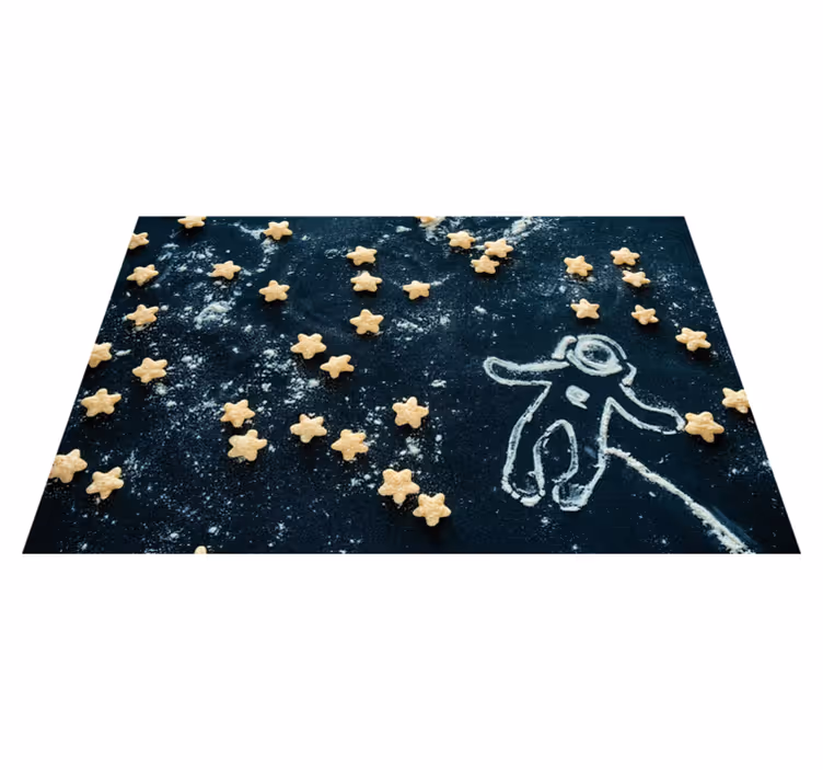Individual mesa infantil escena de estrellas astronauta - TenVinilo