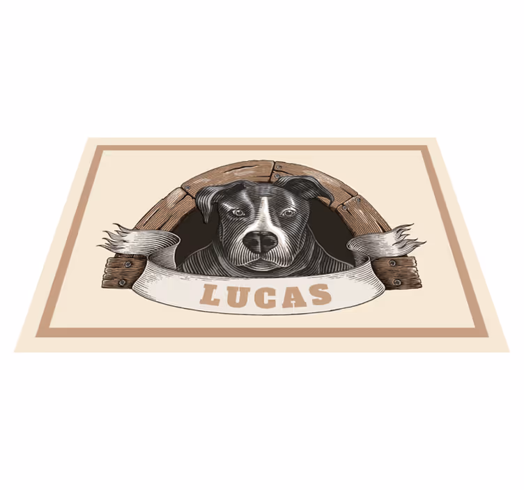 Individual mesa original ilustración de perro - TenVinilo