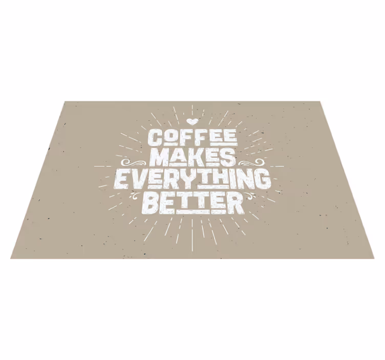 Individual mesa frases cita motivacional café - TenVinilo