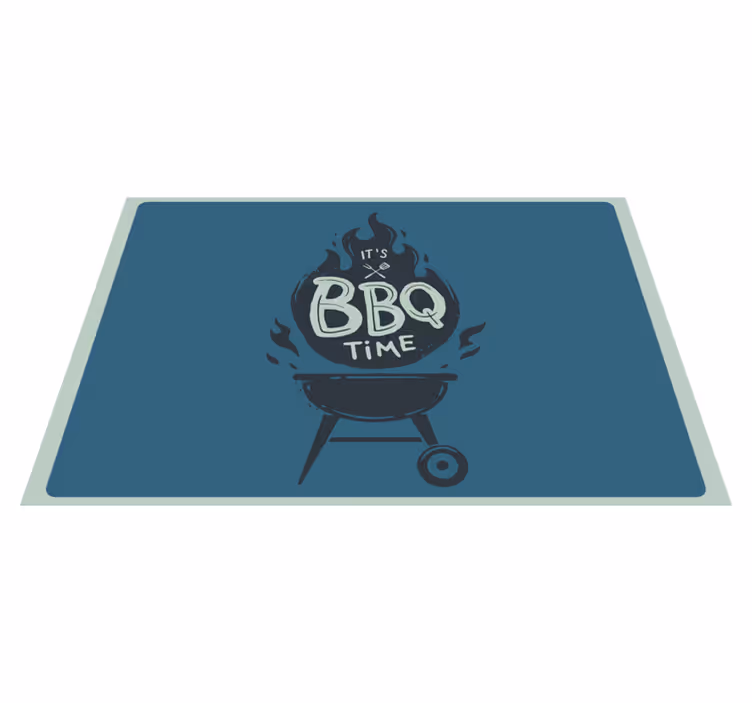 Individual mesa frases hora de bbq llamas - TenVinilo