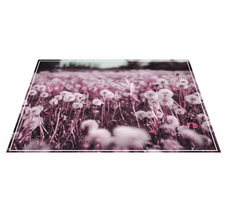 Individual mesa patrón uvas con diente de león - TenVinilo