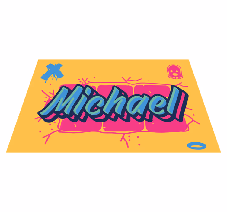Individual mesa personalizable nombre destacado en negrita - TenVinilo