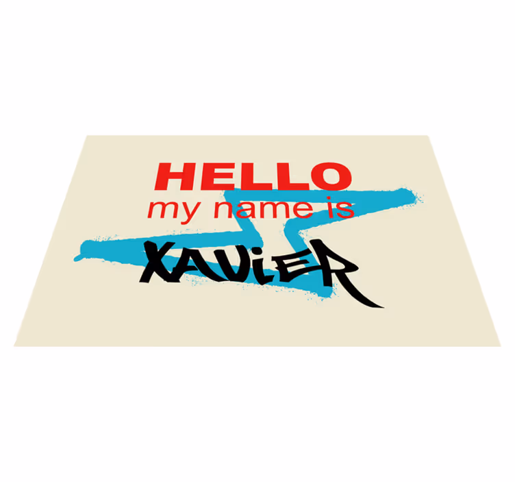 Individual mesa frases anuncio de nombre personalizado - TenVinilo